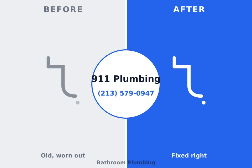 Before and after: plumbing repair Dolgeville, NY